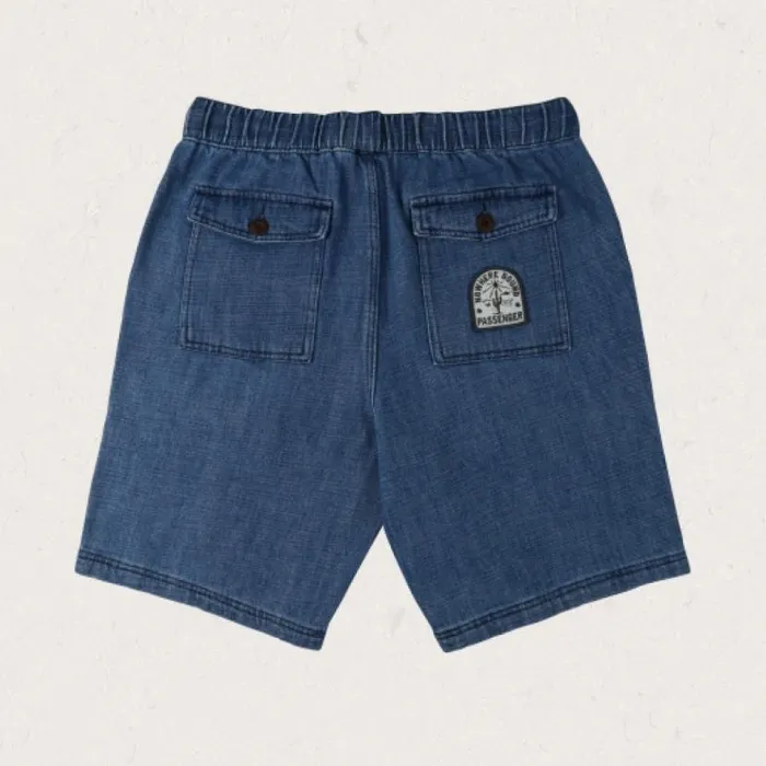 Men Bottoms Passenger Pine Recycled Cotton Cord Shorts Washed Denim Washed Denim