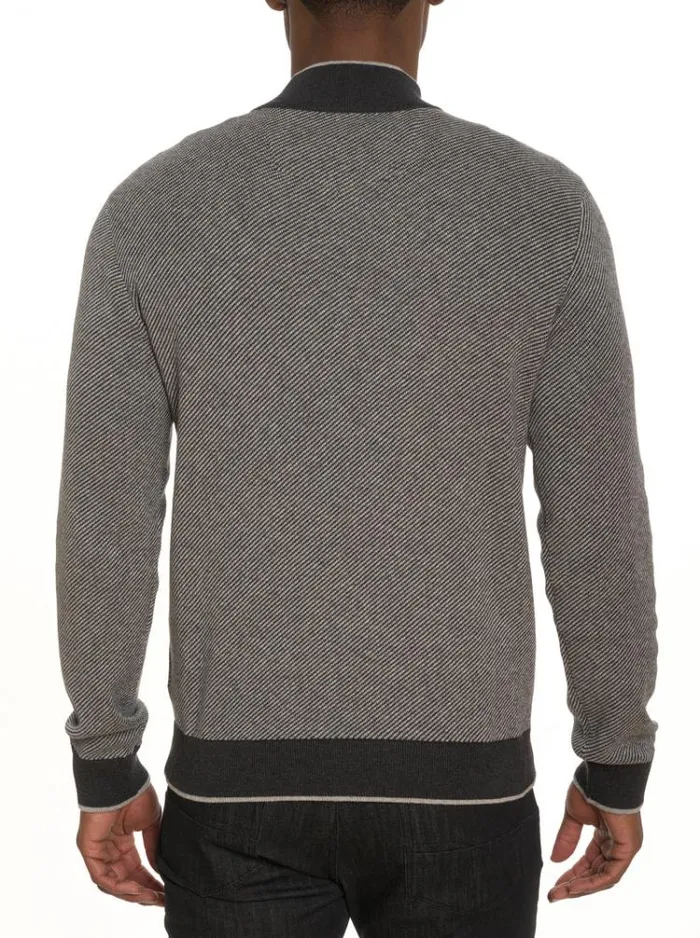 Men CALABRIA SWEATER Grey Robert Graham Sweaters and Knits