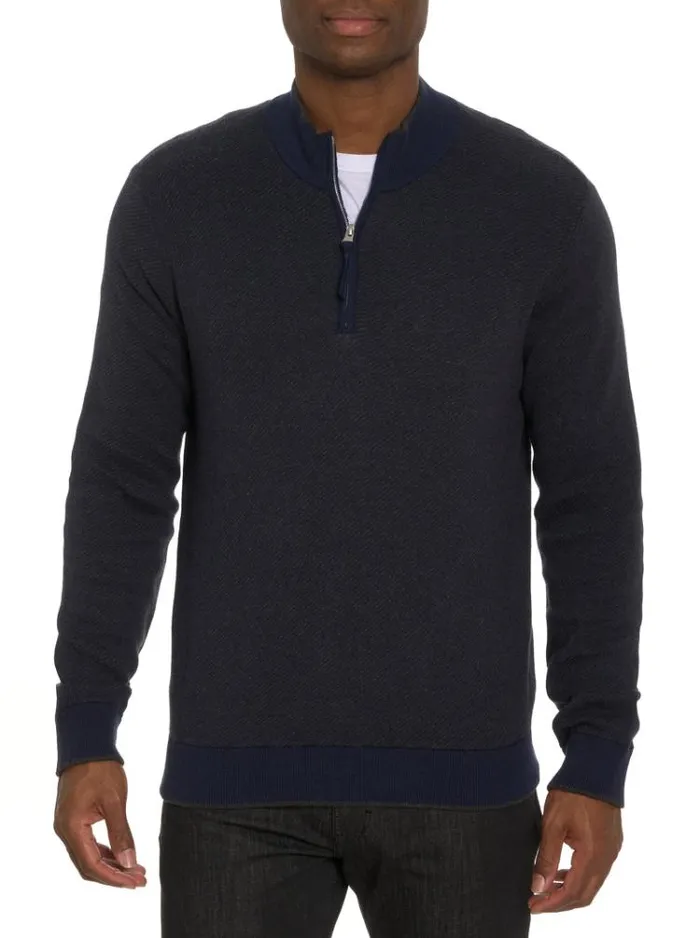 Men CALABRIA SWEATER Grey Robert Graham Sweaters and Knits
