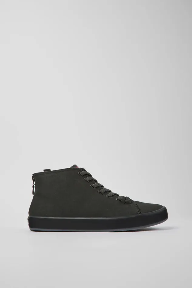 Men Camper Ankle Boots Andratx Dark Gray Textile Sneakers Men Camper Ankle Boots Andratx Dark Gray Textile Sneakers