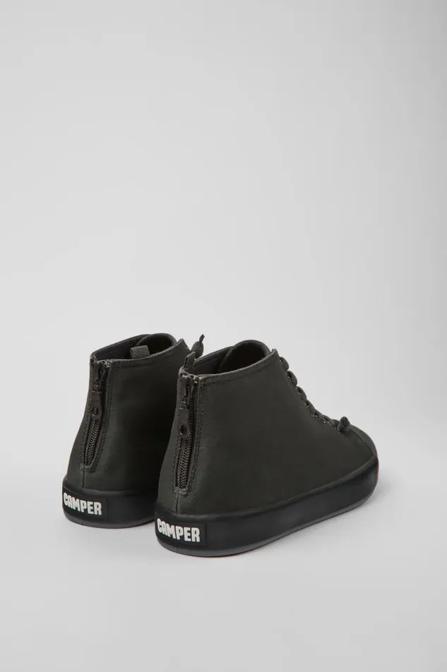Men Camper Ankle Boots Andratx Dark Gray Textile Sneakers Men Camper Ankle Boots Andratx Dark Gray Textile Sneakers