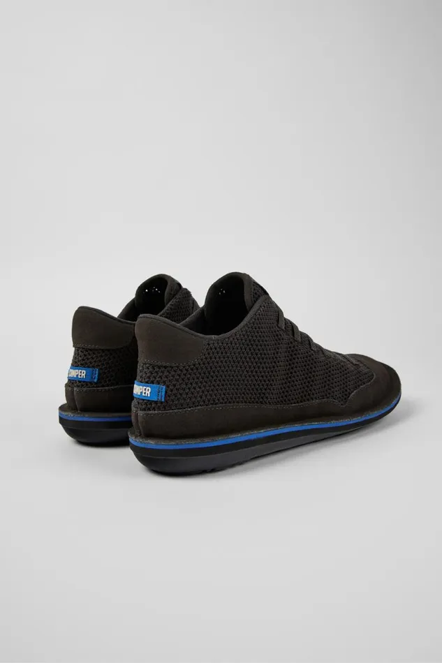 Men Camper Ankle Boots Beetle Gray TextileNubuck Basket Bootie Men Camper Ankle Boots Beetle Gray TextileNubuck Basket Bootie