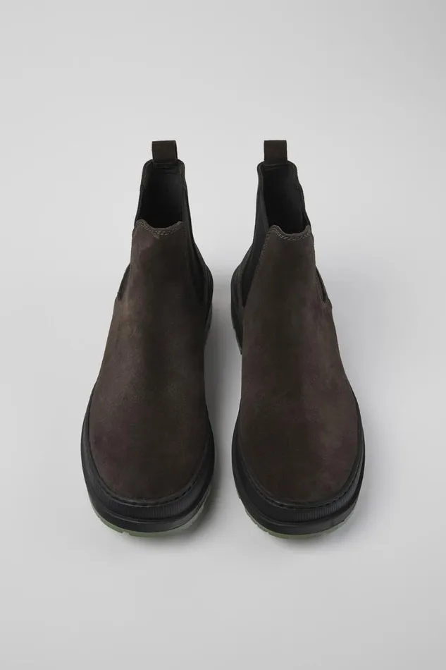 Men Camper Ankle Boots Brutus Trek MICHELIN Gray Nubuck Ankle Boots Men Camper Ankle Boots Brutus Trek MICHELIN Gray Nubuck Ankle Boots
