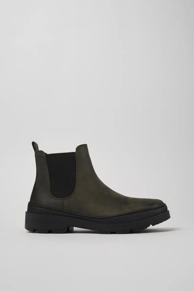 Men Camper Ankle Boots Brutus Trek MICHELIN Green Nubuck Ankle Boots Men Camper Ankle Boots Brutus Trek MICHELIN Green Nubuck Ankle Boots