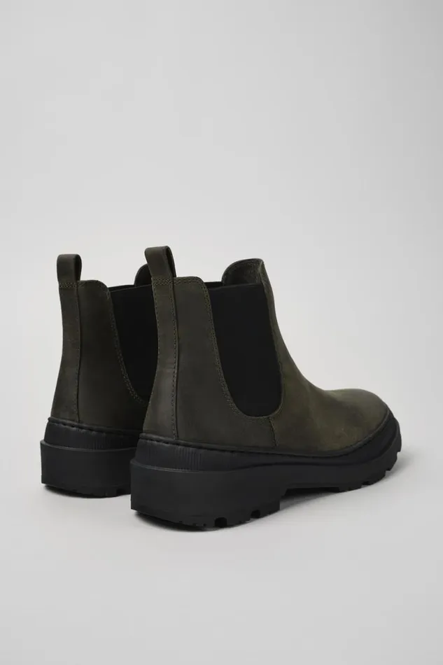 Men Camper Ankle Boots Brutus Trek MICHELIN Green Nubuck Ankle Boots Men Camper Ankle Boots Brutus Trek MICHELIN Green Nubuck Ankle Boots