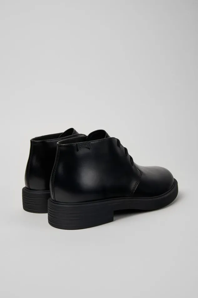 Men Camper Ankle Boots Dean Black Leather Ankle Boots Men Camper Ankle Boots Dean Black Leather Ankle Boots