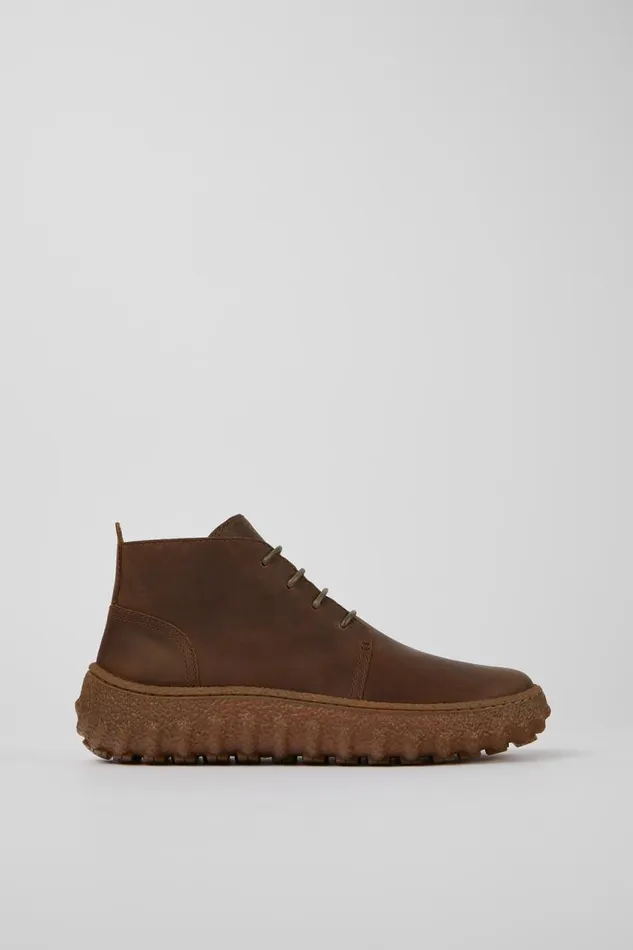 Men Camper Ankle Boots Ground MICHELIN Brown Lace Up Ankle Boot Men Camper Ankle Boots Ground MICHELIN Brown Lace Up Ankle Boot