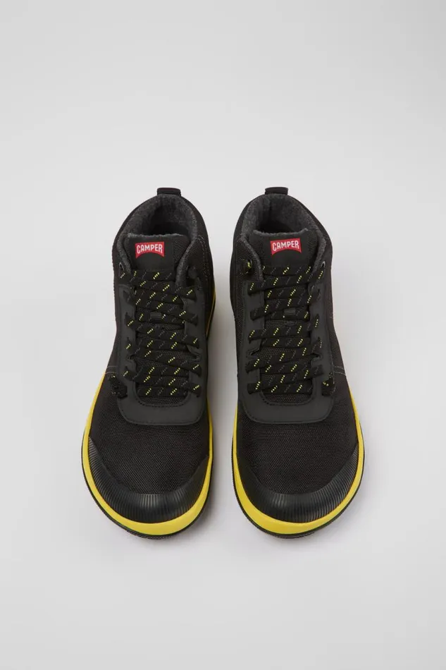 Men Camper Ankle Boots Peu Pista GORETEX Black Textile Ankle Boots Men Camper Ankle Boots Peu Pista GORETEX Black Textile Ankle Boots