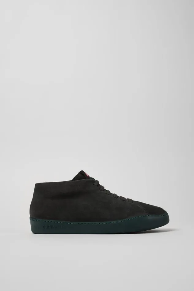 Men Camper Ankle Boots Peu Touring Gray Nubuck Sneakers Men Camper Ankle Boots Peu Touring Gray Nubuck Sneakers