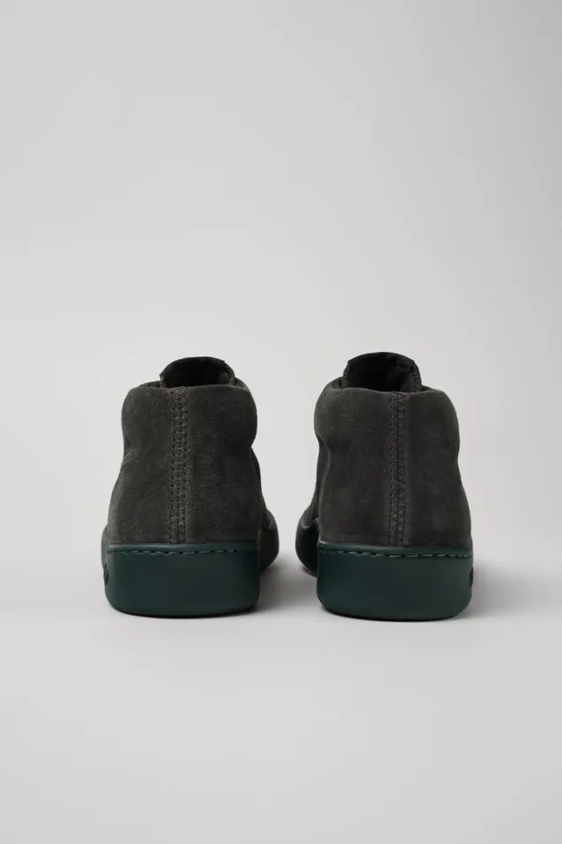 Men Camper Ankle Boots Peu Touring Gray Nubuck Sneakers Men Camper Ankle Boots Peu Touring Gray Nubuck Sneakers