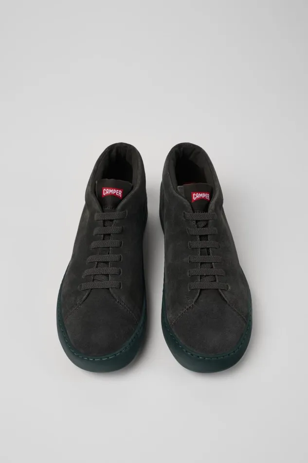 Men Camper Ankle Boots Peu Touring Gray Nubuck Sneakers Men Camper Ankle Boots Peu Touring Gray Nubuck Sneakers