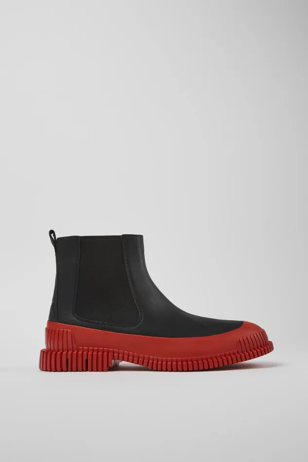 Men Camper Ankle Boots Pix Black Leather Chelsea Bootie