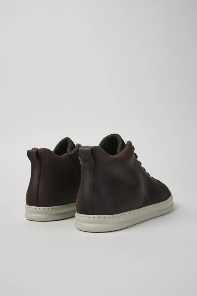 Men Camper Ankle Boots Runner Brown Nubuck Ankle Boots Men Camper Ankle Boots Runner Brown Nubuck Ankle Boots