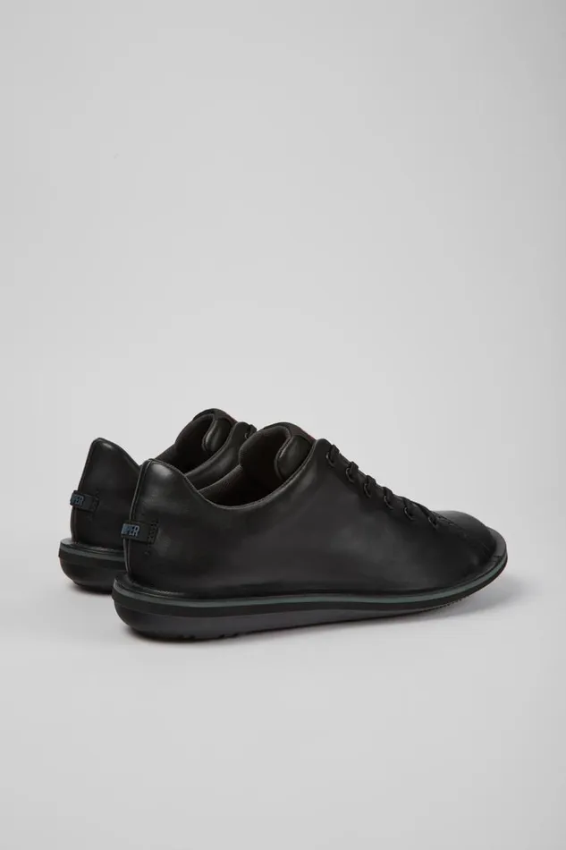 Men Camper Casual Shoes Beetle Black Leather Shoes