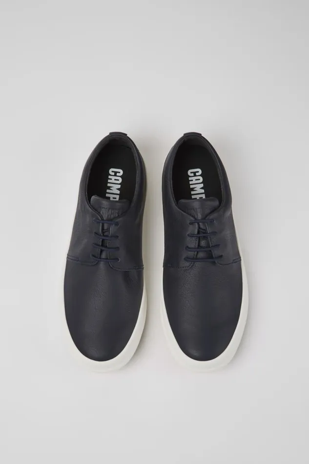 Men Camper Casual Shoes Chasis Blue Leather Shoes Men Camper Casual Shoes Chasis Blue Leather Shoes