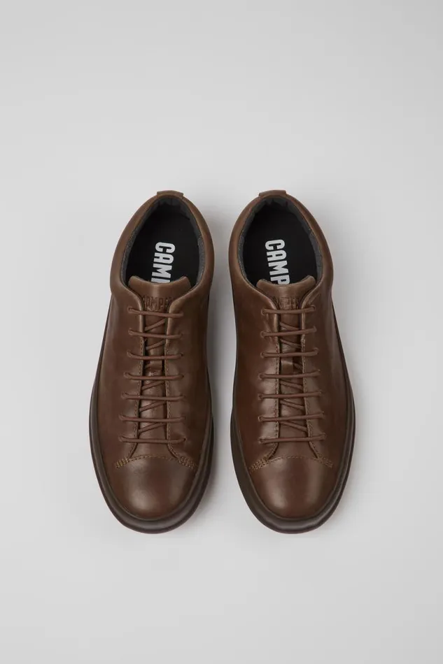 Men Camper Casual Shoes Chasis Casual Brown Lace Up Shoe