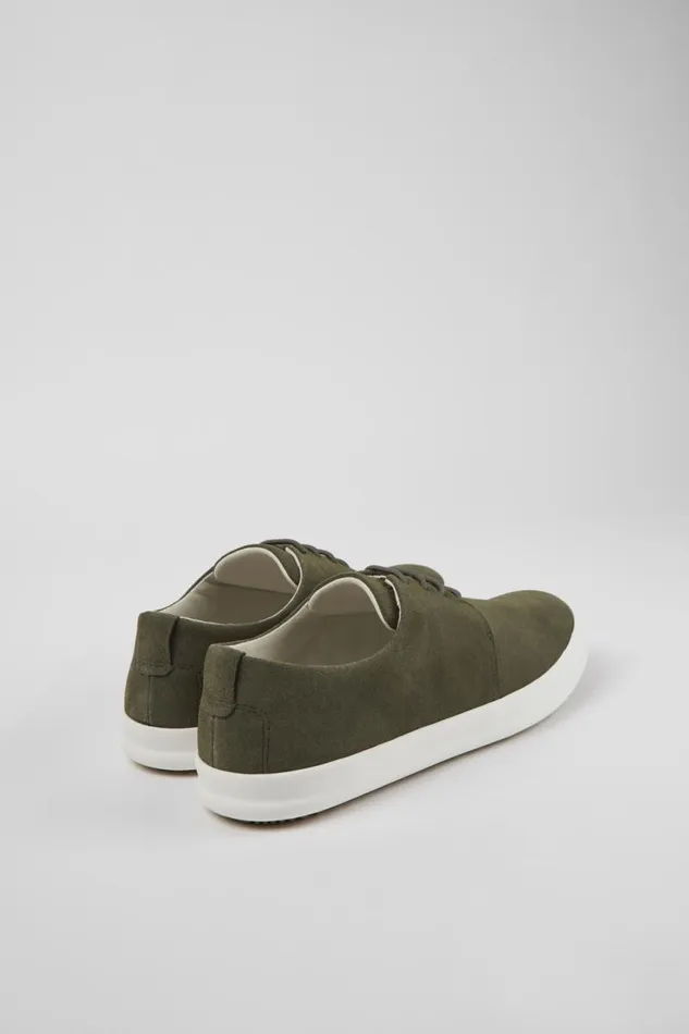 Men Camper Casual Shoes Chasis Green Nubuck Shoes Men Camper Casual Shoes Chasis Green Nubuck Shoes