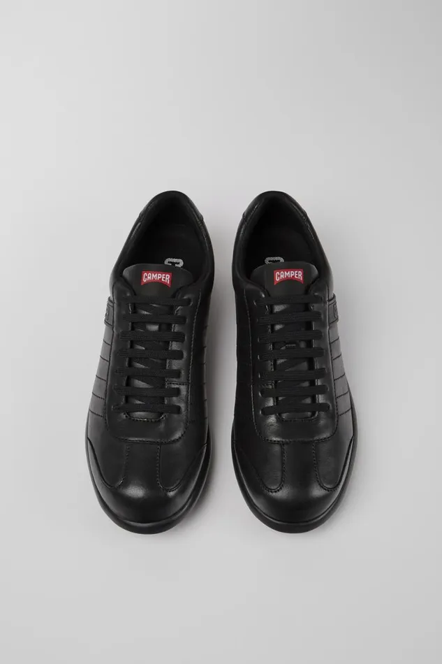 Men Camper Casual Shoes Pelotas XLite Black Leather Shoes