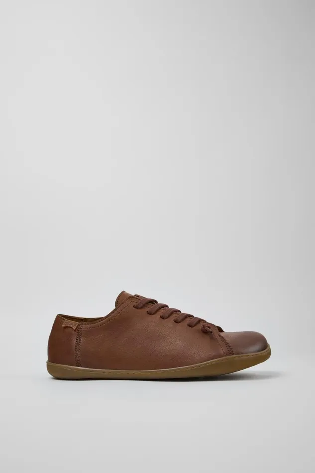 Men Camper Casual Shoes Peu Brown Leather Shoes