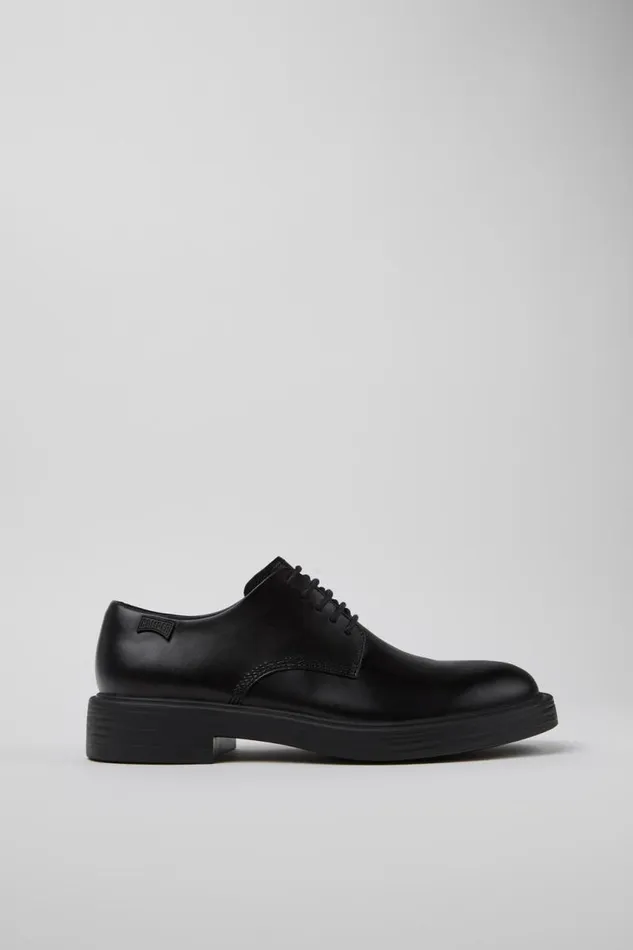 Men Camper Formal Shoes Dean Black Leather Shoes