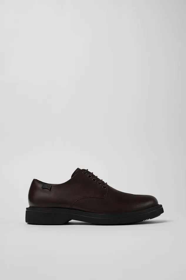Men Camper Formal Shoes Norman Brown Leather Shoes