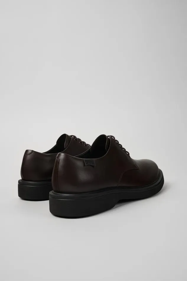 Men Camper Formal Shoes Norman Brown Leather Shoes