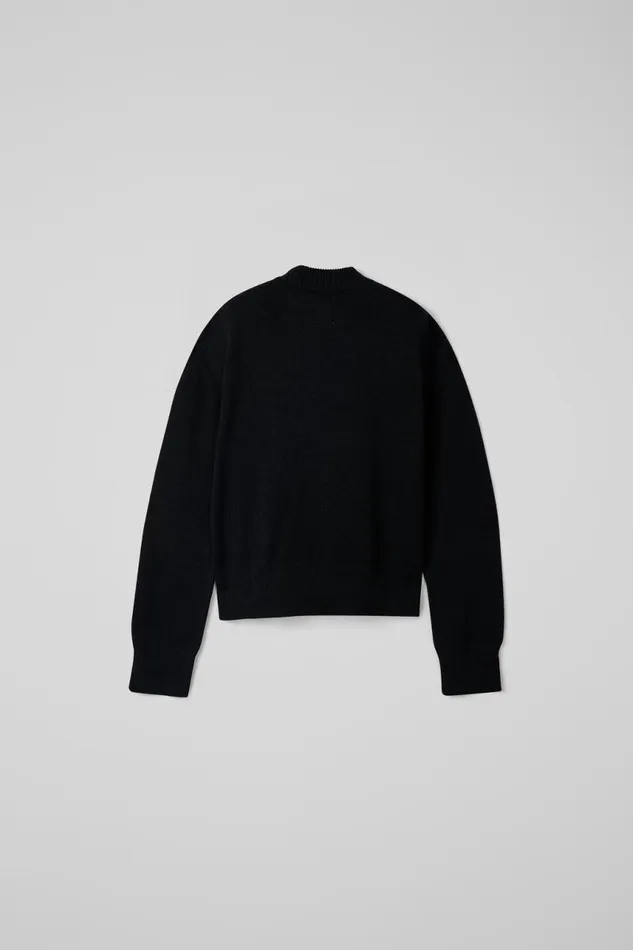 Men Camper Knit Melange Knit Sweater Black Melange Knit Sweater