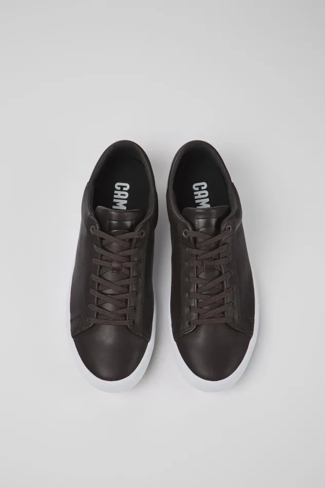 Men Camper Sneakers Andratx Brown Leather Sneakers