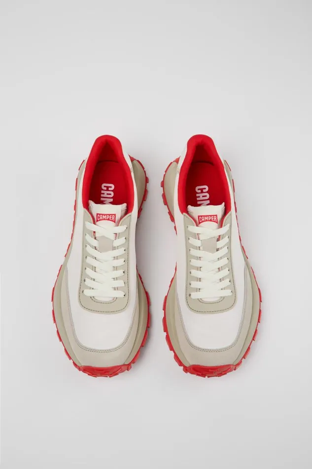 Men Camper Sneakers Drift Trail VIBRAM White Recycled PET And Nubuck Sneakers Men Camper Sneakers Drift Trail VIBRAM White Recycled PET And Nubuck Sneakers