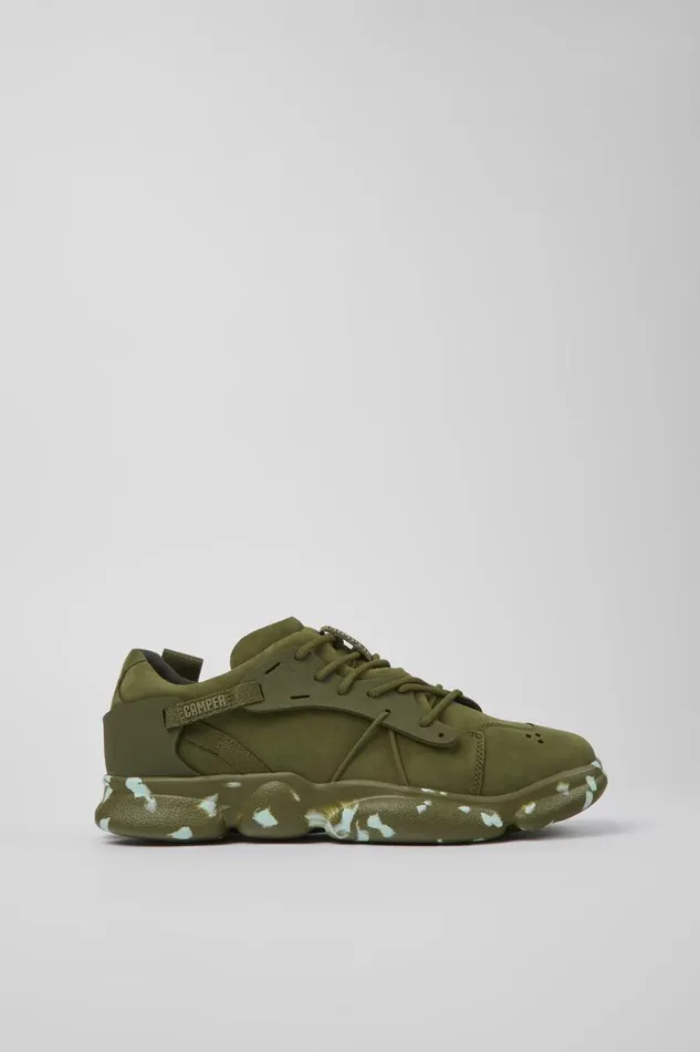 Men Camper Sneakers Karst Green NubuckTextile Sneaker Men Camper Sneakers Karst Green NubuckTextile Sneaker