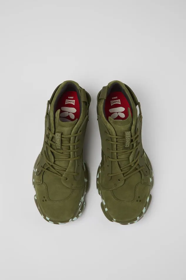 Men Camper Sneakers Karst Green NubuckTextile Sneaker Men Camper Sneakers Karst Green NubuckTextile Sneaker