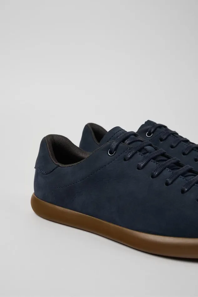 Men Camper Sneakers Pelotas Soller Blue Nubuck Sneakers