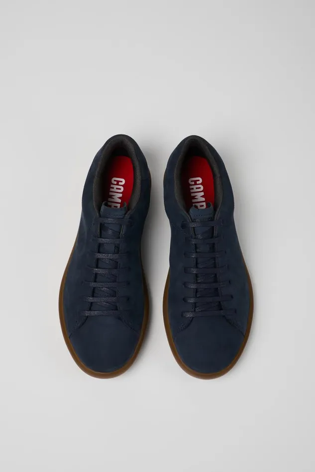 Men Camper Sneakers Pelotas Soller Blue Nubuck Sneakers Men Camper Sneakers Pelotas Soller Blue Nubuck Sneakers