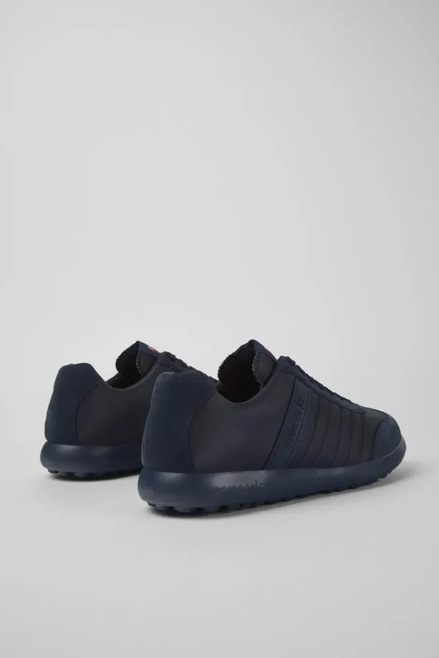 Men Camper Sneakers Pelotas XLite Blue Recycled PET And Nubuck Sneaker Men Camper Sneakers Pelotas XLite Blue Recycled PET And Nubuck Sneaker