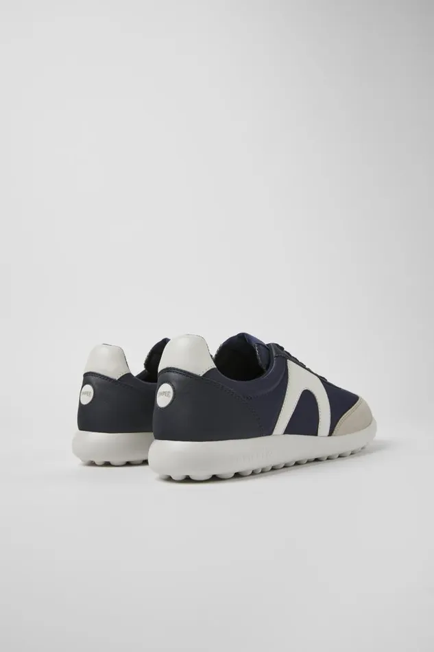 Men Camper Sneakers Pelotas XLite Blue Textile And Leather Sneakers Men Camper Sneakers Pelotas XLite Blue Textile And Leather Sneakers