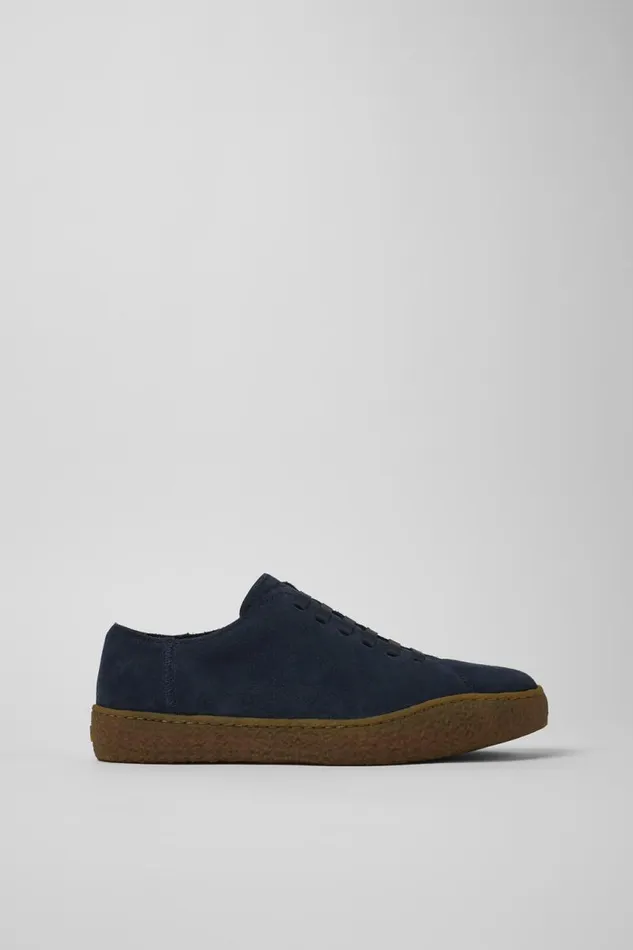 Men Camper Sneakers Peu Terreno Blue Nubuck Shoes Men Camper Sneakers Peu Terreno Blue Nubuck Shoes