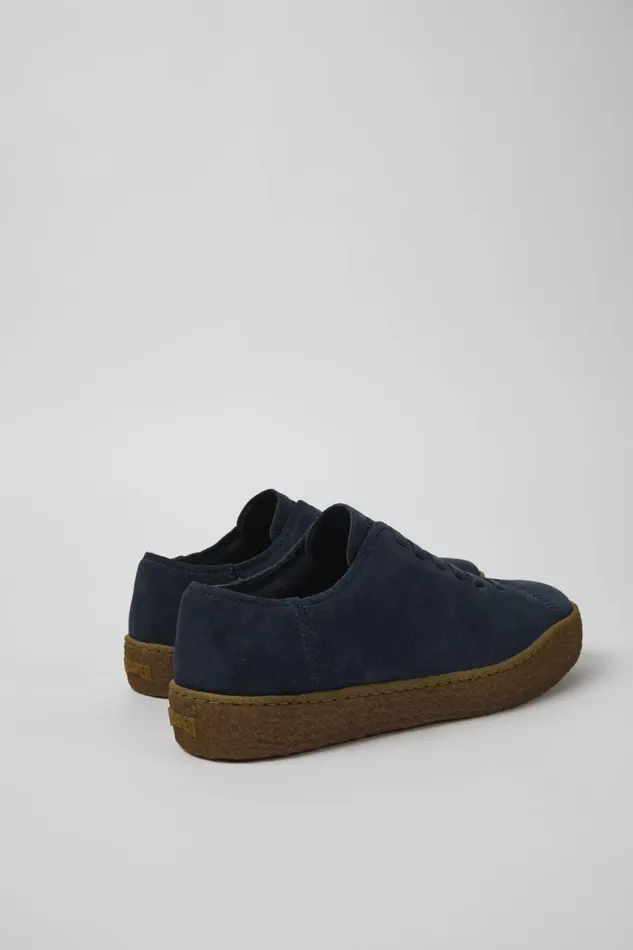 Men Camper Sneakers Peu Terreno Blue Nubuck Shoes Men Camper Sneakers Peu Terreno Blue Nubuck Shoes