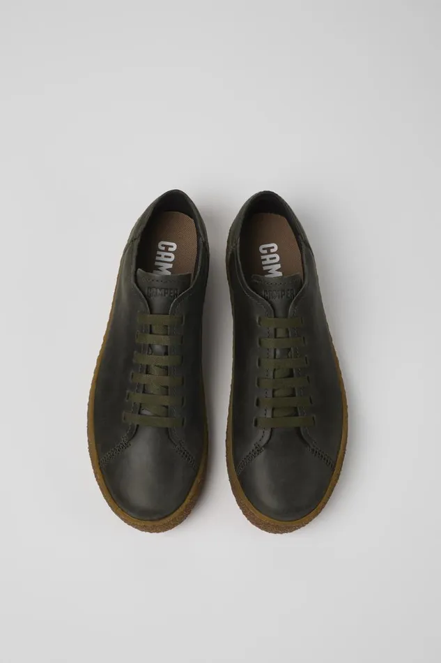 Men Camper Sneakers Peu Terreno Green Nubuck Shoes Men Camper Sneakers Peu Terreno Green Nubuck Shoes