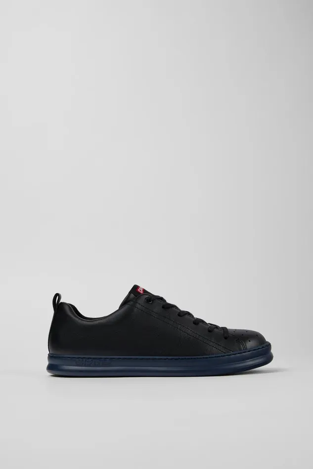 Men Camper Sneakers Runner Black Leather Sneakers