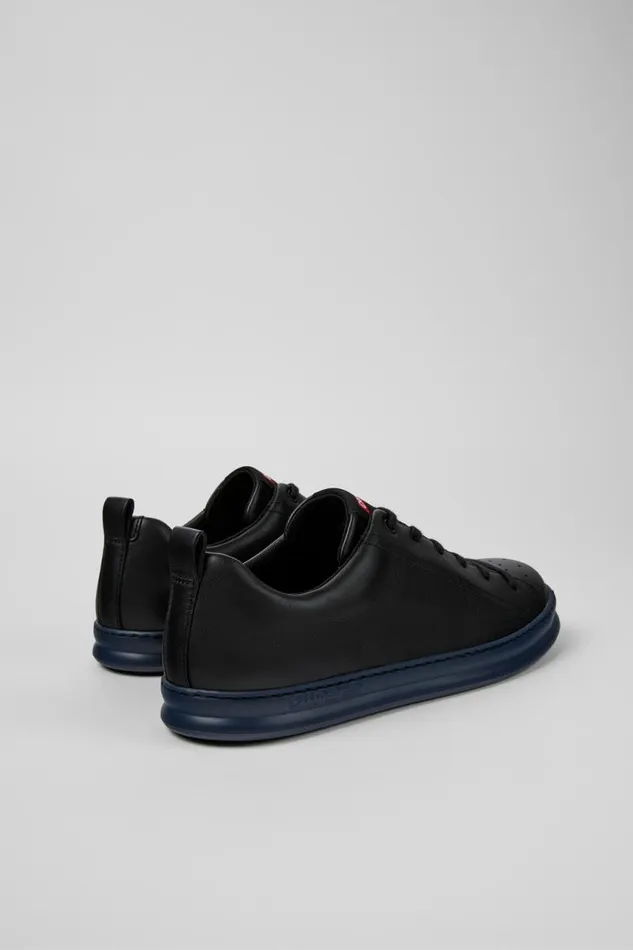 Men Camper Sneakers Runner Black Leather Sneakers