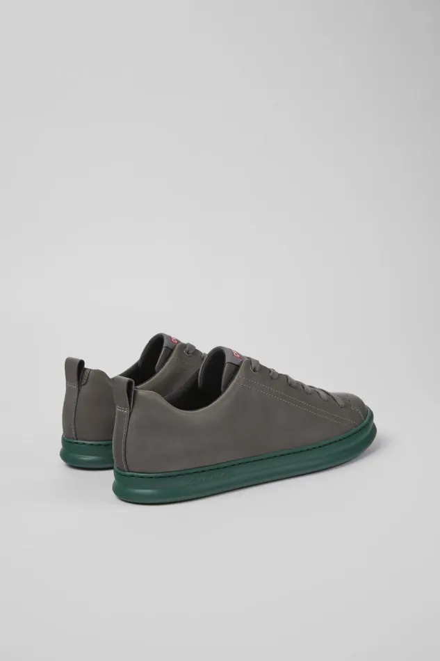 Men Camper Sneakers Runner Gray Leather Sneakers