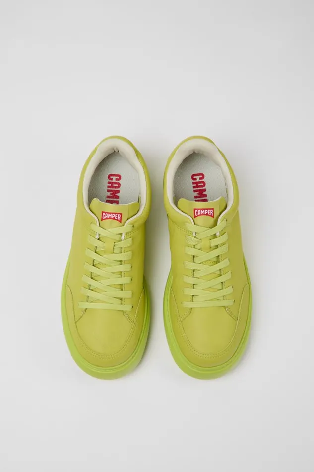 Men Camper Sneakers Runner K21 Green Leather Sneakers