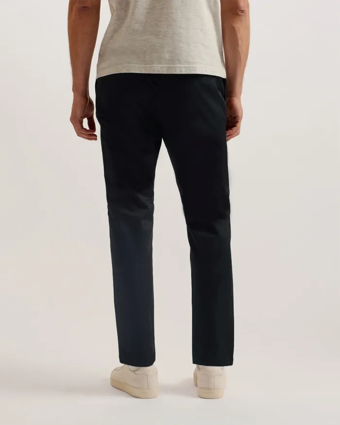 Men CLAPHUM 8211 Slim Fit Cotton Chinos Black Ted Baker Trousers and Chinos Men CLAPHUM 8211 Slim Fit Cotton Chinos Black Ted Baker Trousers and Chinos