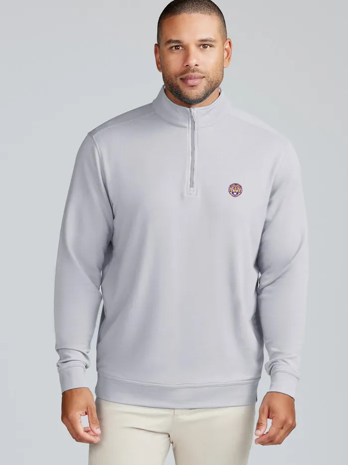 Men Cloud French Terry Quarter Zip 8211 LSU Tasc Performance Quarter Zips