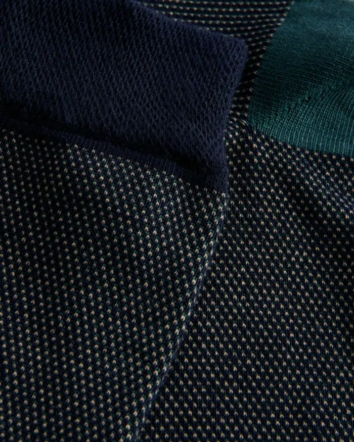 Men CORETEX 8211 Textured Crew Socks Dark Navy Ted Baker Socks