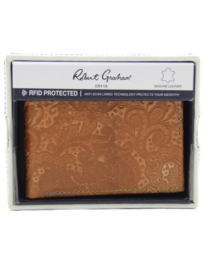 Men CURRENT SLIMFOLD WALLET Black Robert Graham Accessories