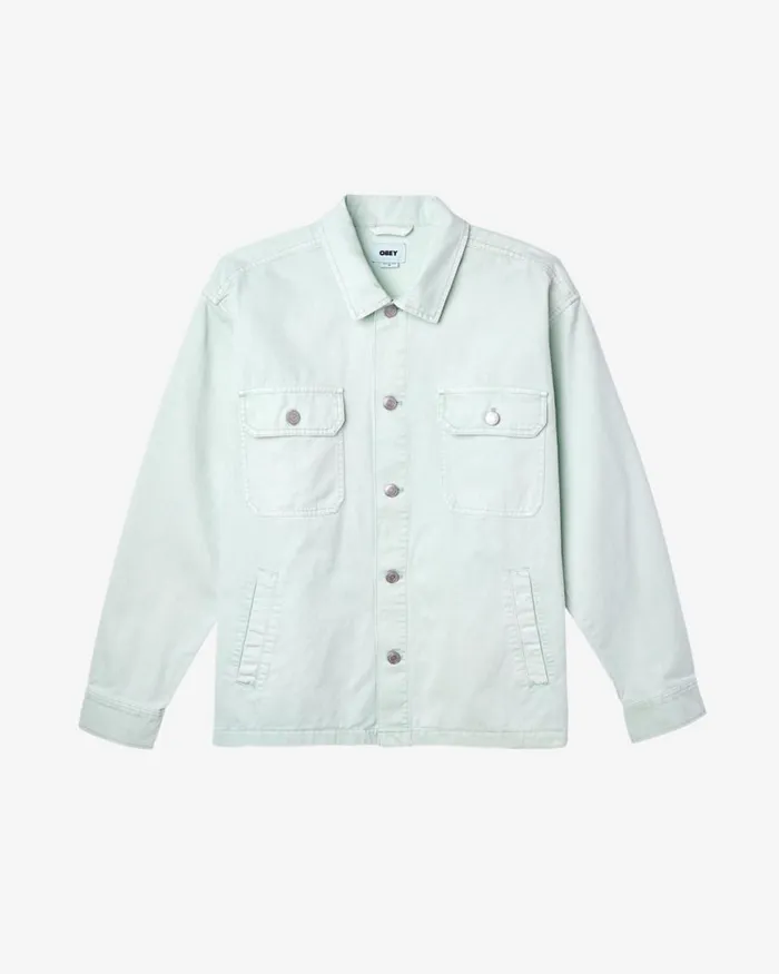 Men DIVISION SHIRT JACKET Pigment Surf Spray OBEY Clothing JACKETS
