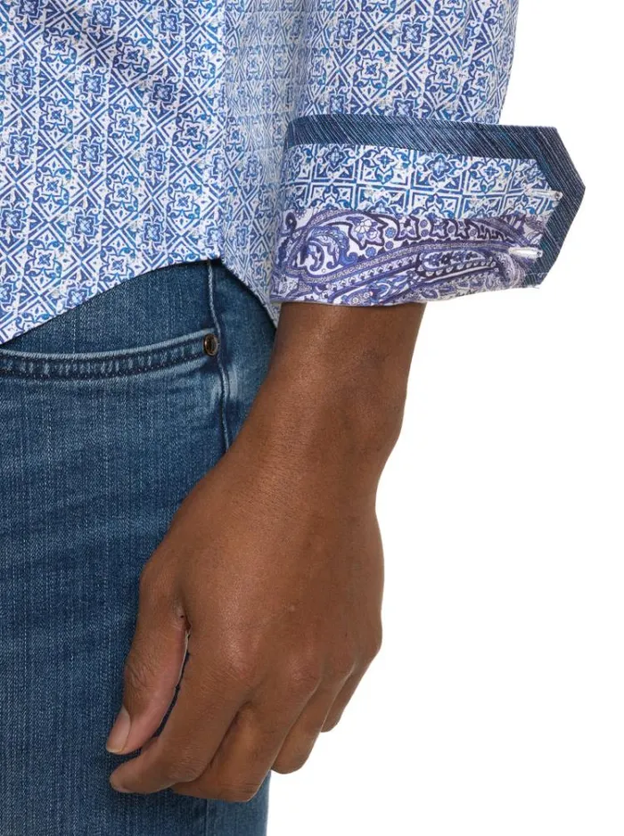 Men DOLMA LONG SLEEVE BUTTON DOWN SHIRT Multi Robert Graham Button Down Shirts