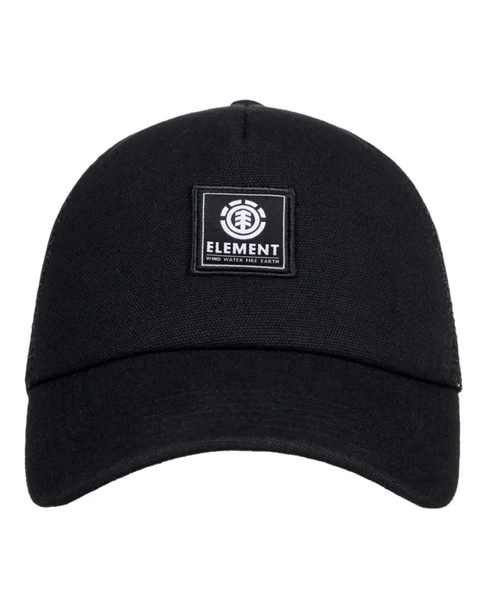 Men Element Hats and Beanies Icon Mesh Trucker Hat All Black