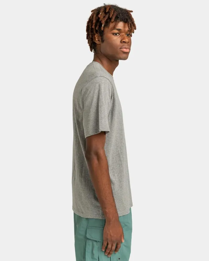 Men Element TShirts Basic Pocket TShirt Grey Heather Men Element TShirts Basic Pocket TShirt Grey Heather